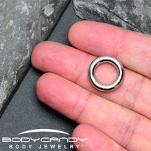 Load image into Gallery viewer, 8G 3/8 316L Surgical Steel Precision Hinged Segment Hoop