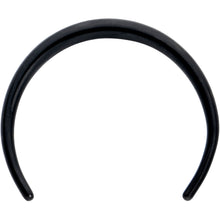 Load image into Gallery viewer, 16G 3/8 Black Pincher Crescent Taper