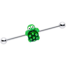 Load image into Gallery viewer, 14G Texture Turtle Industrial Barbell 38mm