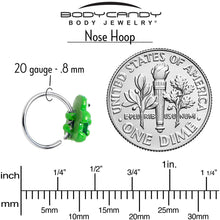 Load image into Gallery viewer, 20G 5/16 Texture Turtle Nose Hoop