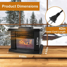 Load image into Gallery viewer, 800W Artificial Flame Stove Electric Fireplace Heater