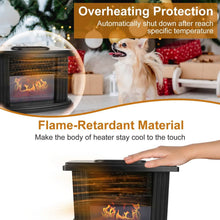 Load image into Gallery viewer, 800W Artificial Flame Stove Electric Fireplace Heater