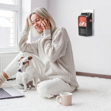 Load image into Gallery viewer, 800w Plug-In Space Heater Wall Outlet with 360° Rotatable Plug
