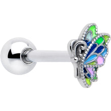 Load image into Gallery viewer, Pastel Profile Butterfly Barbell Tongue Ring