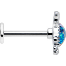 Load image into Gallery viewer, 16G 5/16 Glitter Turtle Labret Monroe Tragus