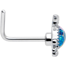 Load image into Gallery viewer, 20G 7mm Glitter Turtle L Shape Nose Ring