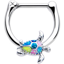 Load image into Gallery viewer, 16G 5/16 Glitter Turtle Cartilage Clicker