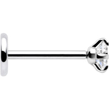 Load image into Gallery viewer, 2.5mm Gem Flat Back Earring Threadless Push In Stud 20G