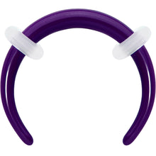 Load image into Gallery viewer, Stainless Steel Crescent Pincher Septum Ring - 14G and 16G
