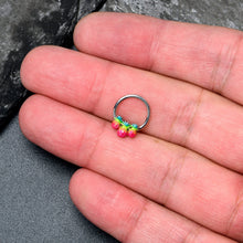 Load image into Gallery viewer, 16G 3/8 Hot Tropical Pineapples Hinged Segment Ring