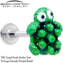 Load image into Gallery viewer, 16G 5/16 Texture Turtle Labret Monroe Tragus