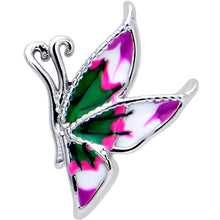 Load image into Gallery viewer, 16G 1/4 Profile Butterfly Cartilage Tragus Earring
