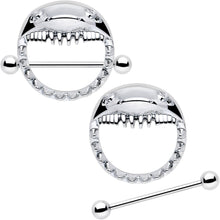Load image into Gallery viewer, 14G 9/16 Shark Bite Nipple Shield Set