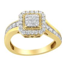 Load image into Gallery viewer, 10KT Yellow Gold Diamond Cocktail Ring (5/8 cttw, H-I Color, SI2-I1 Clarity)