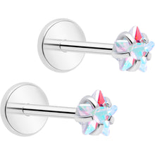 Load image into Gallery viewer, 3mm CZ Star Flat Back Stud Earrings - 1 Pair