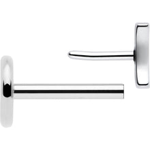Load image into Gallery viewer, 4mm Crescent Moon Flat Back Stud Earrings - 1 Pair