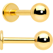 Load image into Gallery viewer, 16G Sea Turtle Flat Back Earring Set Internally Threaded 3 Pack