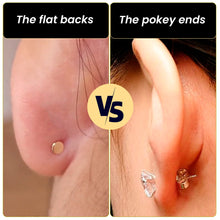 Load image into Gallery viewer, 14k Yellow Gold Plated 4mm Circle Flat Back Stud Earrings - 1 Pair