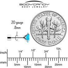 Load image into Gallery viewer, Blue CZ Flat Back Stud Earrings - 3 Pairs