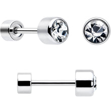 Load image into Gallery viewer, Classic Style Flat Back Stud Earrings - 3 Pairs