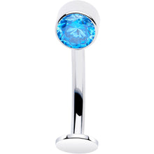Load image into Gallery viewer, Bezel Gem Titanium Threadless Floating Belly Ring