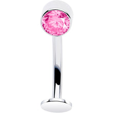 Load image into Gallery viewer, Bezel Gem Titanium Threadless Floating Belly Ring