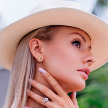 Load image into Gallery viewer, Cheery Sunflower Flat Back Earring Set of 2