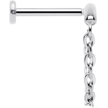 Load image into Gallery viewer, 18G 5/16 Titanium Threadless Chain Dangle Hidden Helix Earring