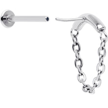Load image into Gallery viewer, 18G 5/16 Titanium Threadless Chain Dangle Hidden Helix Earring
