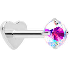 Load image into Gallery viewer, 18G 5/16 CZ Implant Grade Titanium Reversible Threadless Flatback