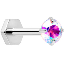Load image into Gallery viewer, 18G 5/16 CZ Implant Grade Titanium Reversible Threadless Flatback