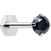 Load image into Gallery viewer, 18G 5/16 CZ Implant Grade Titanium Reversible Threadless Flatback