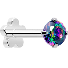 Load image into Gallery viewer, 18G 5/16 CZ Implant Grade Titanium Reversible Threadless Flatback