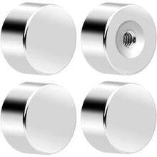 Load image into Gallery viewer, Flat Back Earring Back - Screw On 20G Stainless Steel 4 Pack