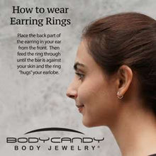 Load image into Gallery viewer, 20G Implant Grade Titanium Heart Open Hoop Earrings