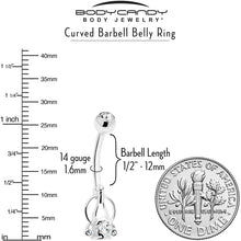 Load image into Gallery viewer, Clear Gem Champagne Dreams Dangle Belly Ring