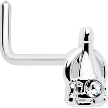 Load image into Gallery viewer, 20G 7mm Clear Gem Champagne Dreams L Shape Nose Ring