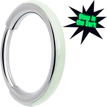 Load image into Gallery viewer, 20G Implant Grade Titanium Glow in the Dark Hinged Segment Nose Hoop
