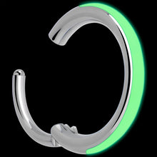 Load image into Gallery viewer, 20G Implant Grade Titanium Glow in the Dark Hinged Segment Nose Hoop