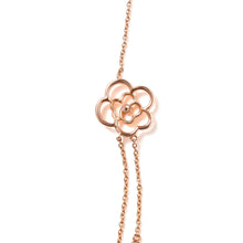 Load image into Gallery viewer, 18K Rose Gold 1/2 Cttw Diamond and Freshwater Pearl Double Strand Station Necklace (G-H Color, SI1-SI2 Clarity) - Adjustable up to 16" to 20"