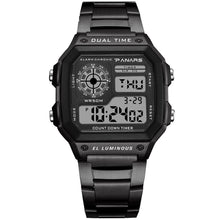 Load image into Gallery viewer, Luxury Famous Sports Business Square Retro Watch Waterproof 50M WIth Count Down Timer Digital Stopwatch Clock For Men and Woman Unisex Watch