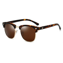 Load image into Gallery viewer, Universal Polarized Elegant and Luxury Brand Design Eye Retro Sunglasses For Women and Man Semi Rimless Classic Men Sunglasses Oculos De Sol With UV400 Protection