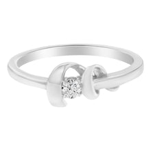 Load image into Gallery viewer, 10K White Gold Diamond Promise Ring (1/10 Cttw, H-I Color, SI2-I1 Clarity) - Size 6