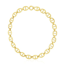 Load image into Gallery viewer, 14k Yellow Gold High Polish Oval Mariner Link Necklace (13.8mm)
