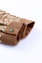Load image into Gallery viewer, Leopard Print Drop Shoulder Jacket with Button-Up Closure Beautiful Unique Design Winter Jacket