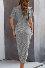 Load image into Gallery viewer, Collared Neck Short Sleeve Midi Shirt Dress Elegant & Versatile Style Cute Dress For Girls