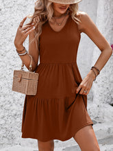Load image into Gallery viewer, V-Neck Sleeveless Mini Dress Charming Design Women Dress Lightweight Dress For Girls