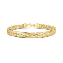 Load image into Gallery viewer, 14k Yellow Gold Rapunzel Woven Bracelet (6.00 mm)