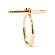Load image into Gallery viewer, 14K Yellow Gold 1/5 Cttw Diamond Double Triangle Ring (G-H Color, SI1-SI2 Clarity) - Size 7