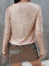 Load image into Gallery viewer, Elegant Women Full-Size Sequin Open Front Cropped Jacket With Glamorous Sparkle Luxury Women Party Jacket